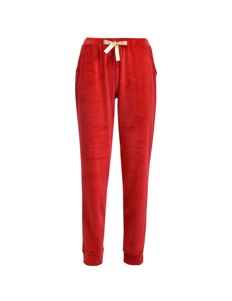 Pyjama long dame avec fermeture éclair VERDISSIMA LI11 - Rouge 00005