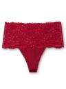 String coton & dentelle taille haute CALIDA "Sensual Secrets" 20931 - Red Rio 167