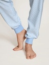 Pyjama long dame 100% coton durable CALIDA "Lovely Nights" 47456 - Cerulean 383