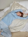 Pyjama long dame 100% coton durable CALIDA "Lovely Nights" 47456 - Cerulean 383