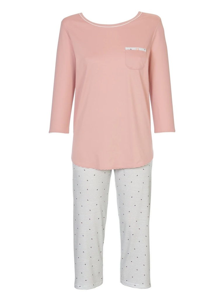 Pyjama 3/4 femme CALIDA "Sweet Dreams" 40236 - Rose bud 251