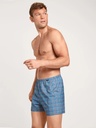 Boxer short homme fantaisie 100% coton CALIDA "Prints" 24389 - Azurit Blue 474