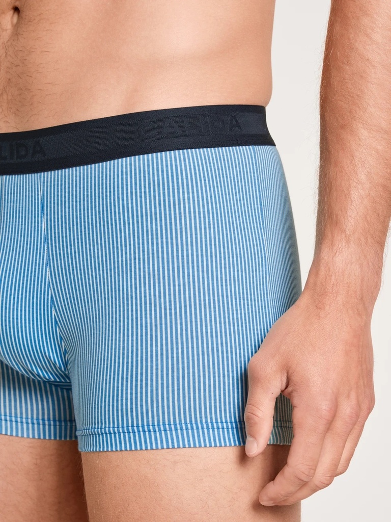 Boxer homme stretch CALIDA "Cotton Strech" 25487 - Azurit Blue 474