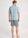 Pyjama short homme 100% coton CALIDA "Relax Choice" 42086 - Tempest Blue 533