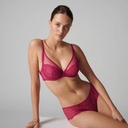 Soutien-gorge décolleté plongeant SIMONE PERELE "Exotica" 1B3319 - Framboise 364