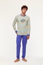 Pyjama homme WOODY "Toucans" 231-1-PLC-S - Rayé et bleu 908