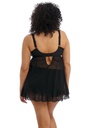 Babydoll  spécial poches profondes avec armatures ELOMI "Priya" EL4551 - Noir BLK