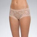 Shorty dentelle stretch HANKY PANKY "Boyshort" 4812P - Chai