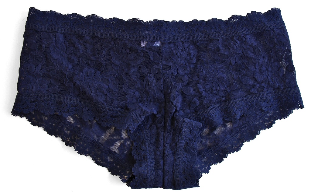 Shorty dentelle stretch HANKY PANKY "Boyshort" 4812P - Navy