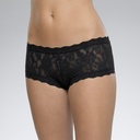 Shorty dentelle stretch HANKY PANKY "Boyshort" 4812P - Black