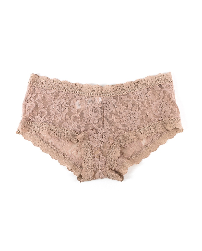 Shorty dentelle stretch HANKY PANKY "Boyshort" 4812P - Taupe