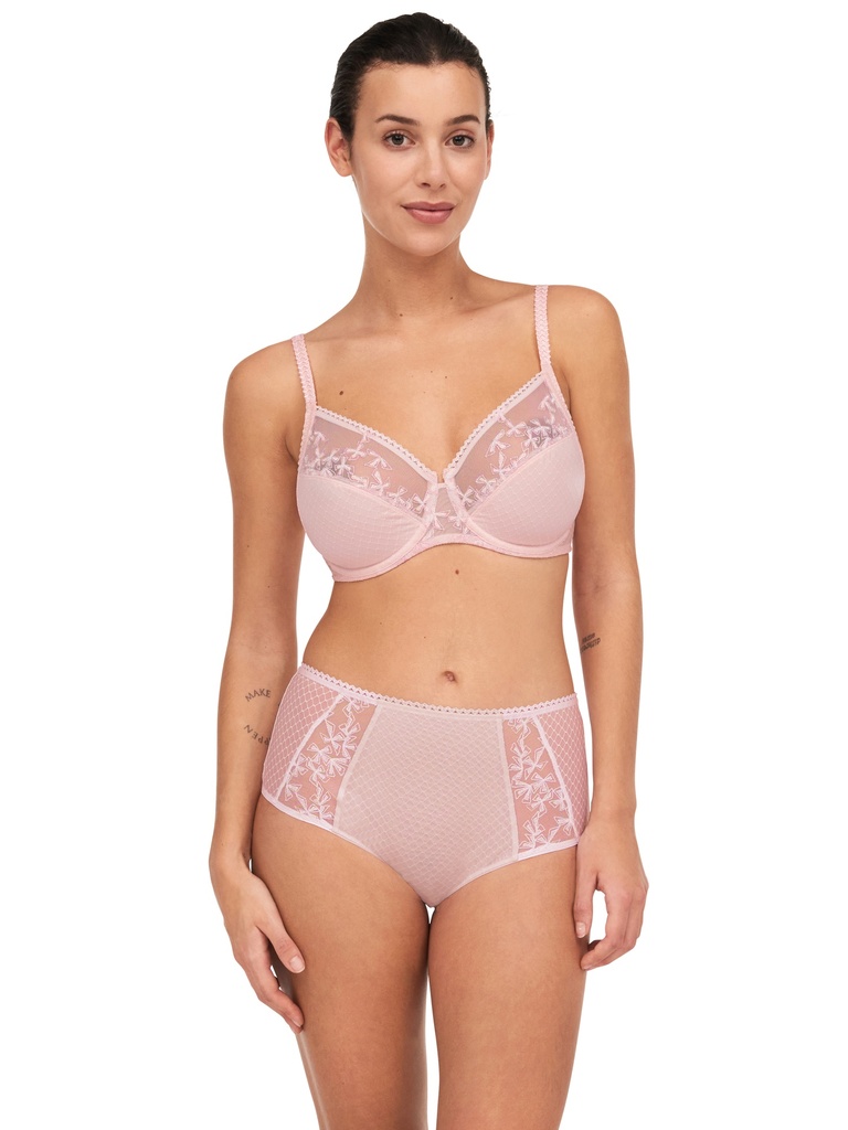 Soutien-gorge à armatures enveloppant CHANTELLE "Instants" C13A10 - Rose Dragée Lurex 0N4