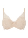 Soutien-gorge à coque memory form enveloppant FEMILET "Floral Touch" F94260 - Nude 01N