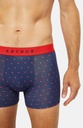 Boxer homme fantaisie 95% coton bio ARTHUR "Joli coeur" MAC - Marine Motif St Valentin SVALE23