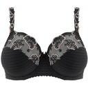 Soutien-gorge armatures classique emboitant LOUISA BRACQ "Elise" 419-01 - Noir broderie nude NBN