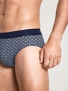 Slip homme fantaisie 90% coton CALIDA "Grafic Cotton" 22061 - Dark Sapphire