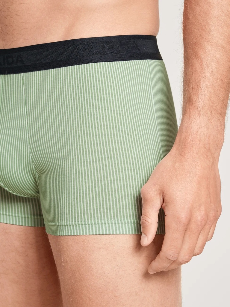 Boxer homme stretch CALIDA "Cotton Strech" 25487 - Iris Green 613