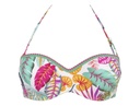 Bikini bandeau & slip hauteur variable ANTIGEL "La Muse des Iles" EBB7166 & FBB0336 - Ile Paradis 1902