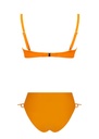 Bikini à coques sans armature & Slip coulissant ANTIGEL "La Chiquissima" EBB6614 & FBB0614 - Mer Orange 2075