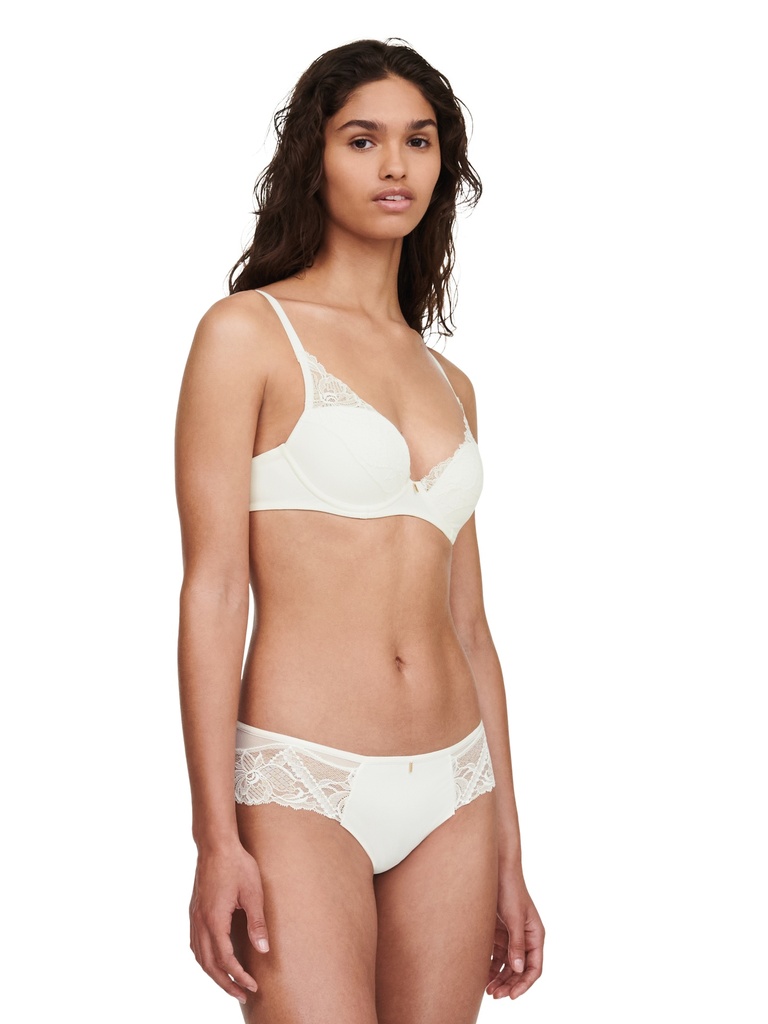 Soutien-gorge à coque plongeant CHANTELLE "Orangerie Dream" C17Q20 - Milk 0LW