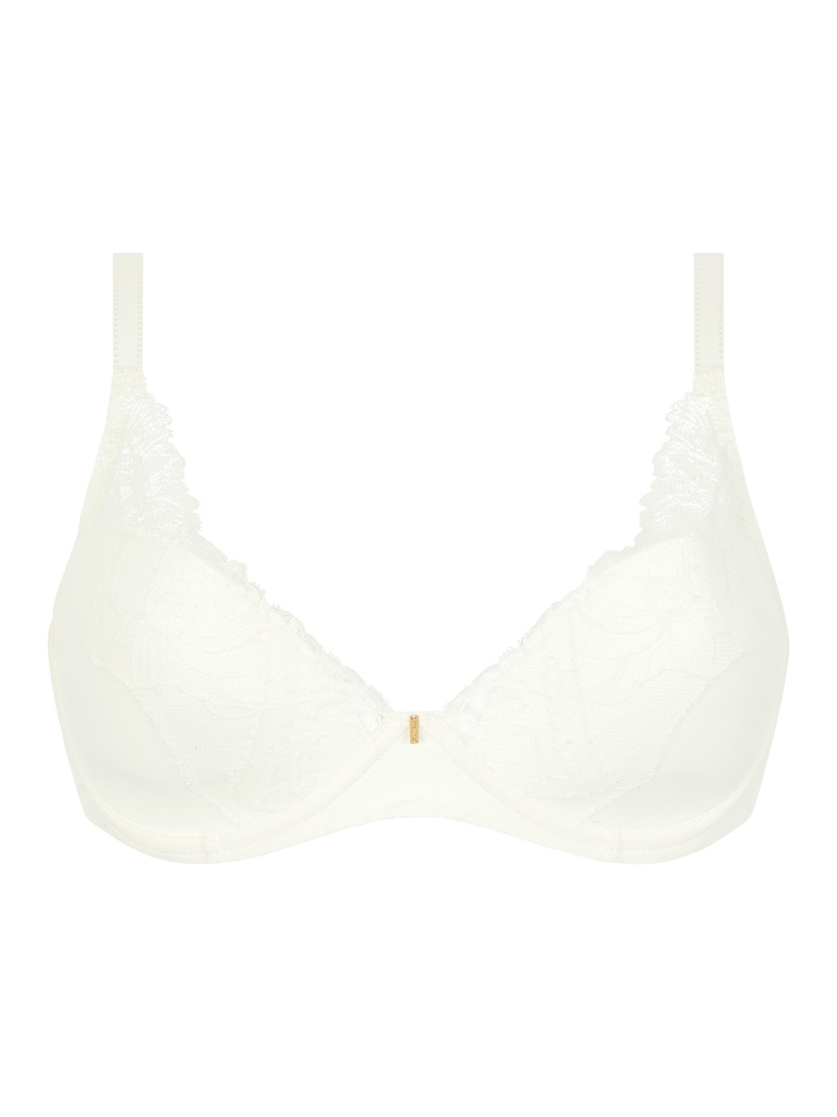 Soutien-gorge à coque plongeant CHANTELLE "Orangerie Dream" C17Q20 - Milk 0LW