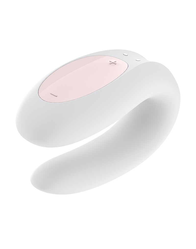 Vibromasseur pour couple SATISFYER "Double Joy" - Blanc