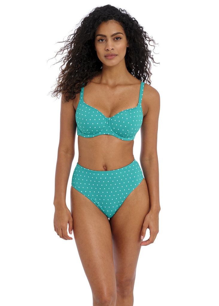 Slip de bikini Taille Haute FREYA "Jewel Cove" AS7236 - Marine MAR