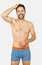 Boxer homme fantaisie 95% coton bio ARTHUR "Gorille" MAC - Bleu Motif Gorille GORIE23