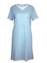 Chemise de nuit dame courte manche 95cm en 100% coton CALIDA "Daylight Dreams" 32054 - Azurit Blue 474