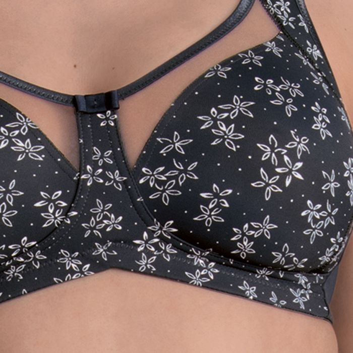 Soutien gorge sans armature moulé top confort ANITA "Clara art" 5854 - Anthracite 408