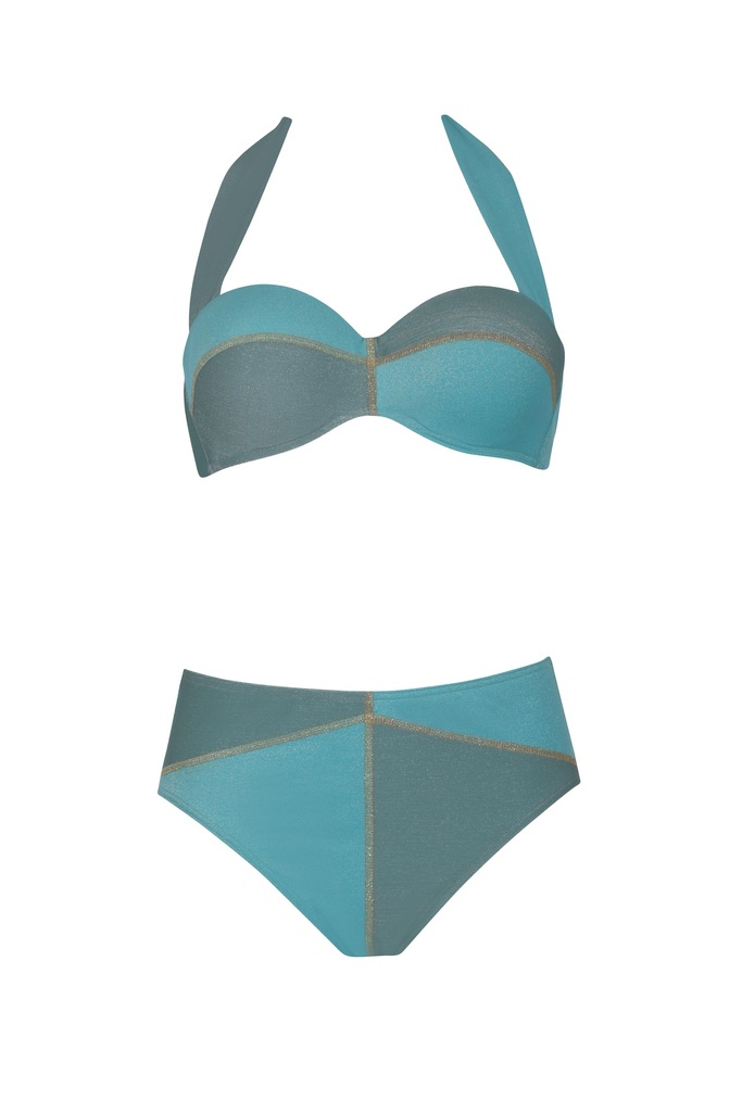 Bikini tour de cou SUNFLAIR 61049 - Turquoise 23