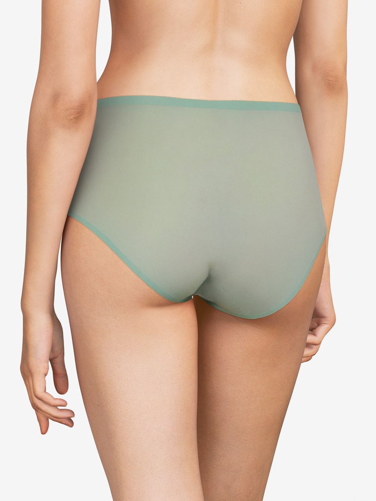 Culotte taille haute stretch invisible CHANTELLE "SoftStretch" C26470 - Vert Laurier 084