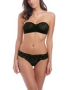 Soutien-gorge bandeau armatures WACOAL "Halo Lace" WA854205 - Noir BLK