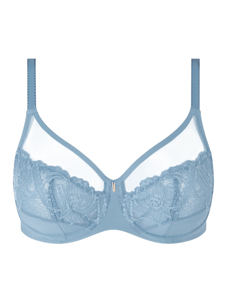 Soutien-gorge armaturé très enveloppant CHANTELLE "Orangerie Dream" C17Q10 - Mist 0E9