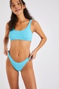 Bikini brassière & slip échancré BANANA MOON "Scrunchy" Justin & Naida - Turquoise JAA14