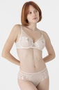 Soutien-gorge armature triangle cerclé MAISON LEJABY "Sin" 19133 - Milk 0003