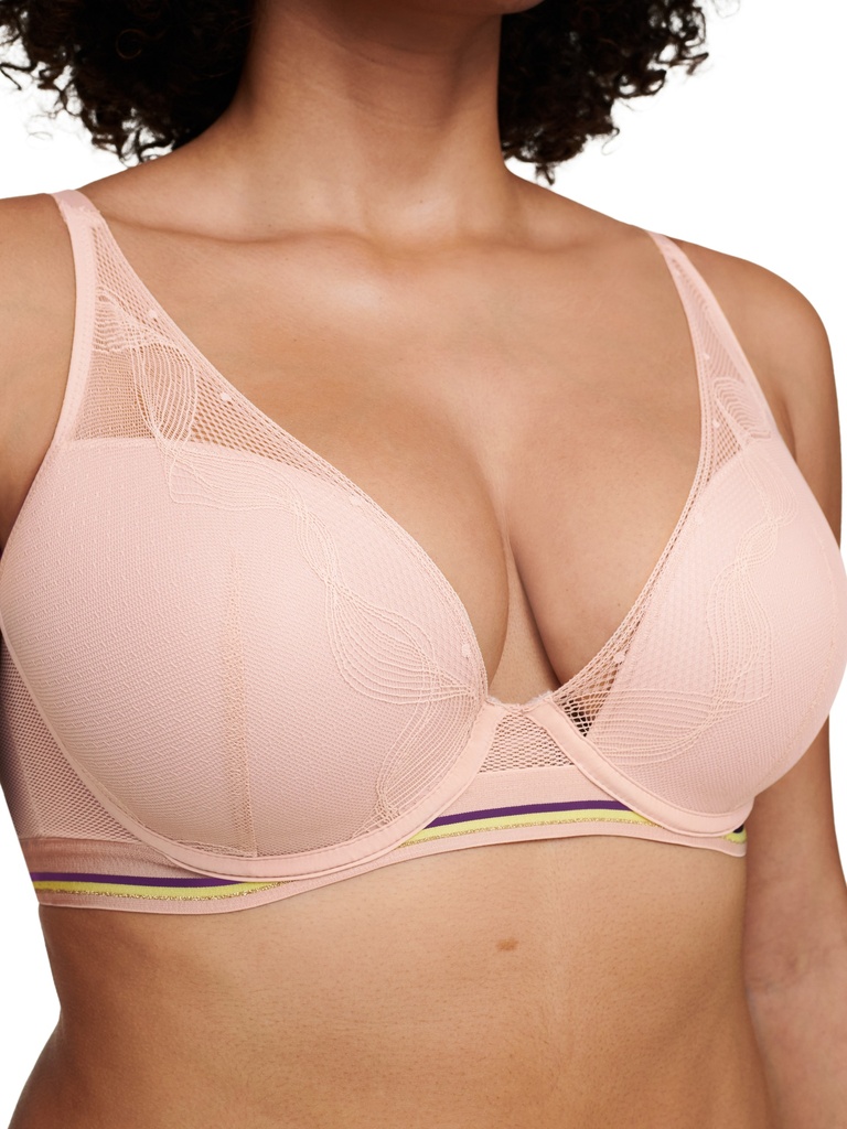 Soutien-gorge plongeant avec coques PASSIONATA "Paola" P41L90 - Soft Pink ORG