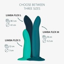 Godemichet flexible stimulation Point G et Prostate FUN FACTORY "Limba Flex L" - Deep sea blue