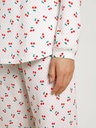 Pyjama long dame 100% coton CALIDA "Fruity Dreams" 43953 - Red Glow 136