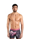 Boxer homme avec maintien intérieur LOIC HENRY "Identity" KBI062X - Imprimé Roses