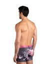 Boxer homme avec maintien intérieur LOIC HENRY "Identity" KBI062X - Imprimé Roses