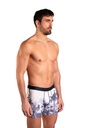 Boxer homme avec maintien intérieur LOIC HENRY "Identity" KBI056X - Imprimé Safari