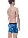 Boxer homme avec maintien intérieur LOIC HENRY "Identity" KBI042X - Imprimé Bleu Corail