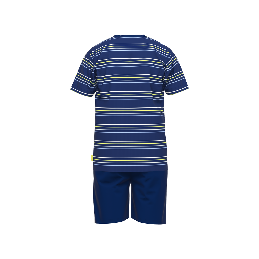 Pyjama short CECEBA 31178 - Bleu avec lignes 632