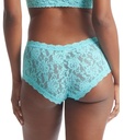 Shorty dentelle stretch HANKY PANKY "Boyshort" 4812P - Aquatic blue AQTB