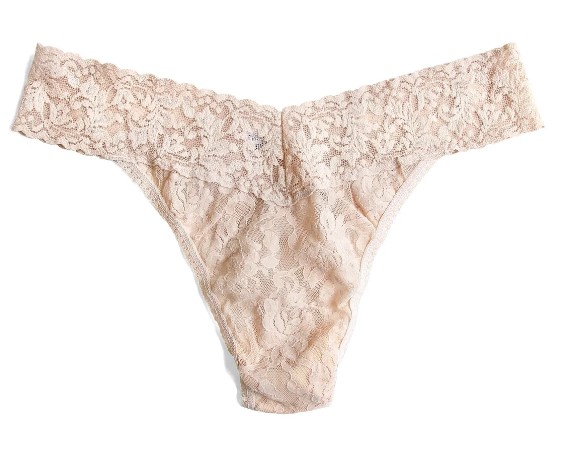 String dentelle stretch HANKY PANKY "Original Rise Thong" 4811P - Chai