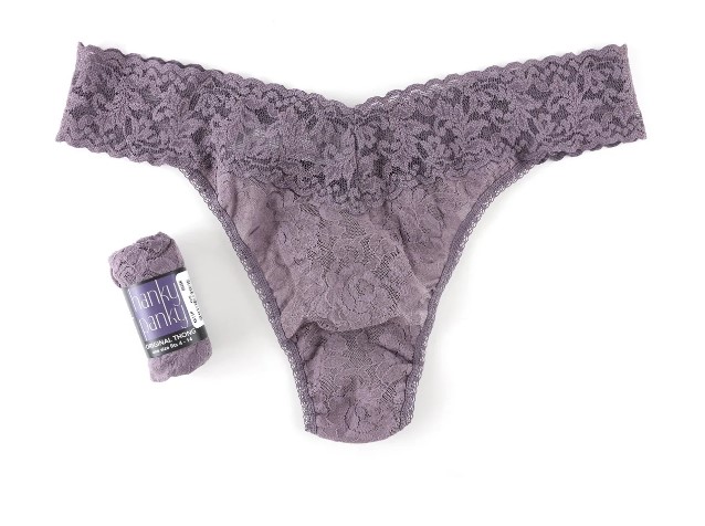 String dentelle stretch HANKY PANKY "Original Rise Thong" 4811P - Dusk