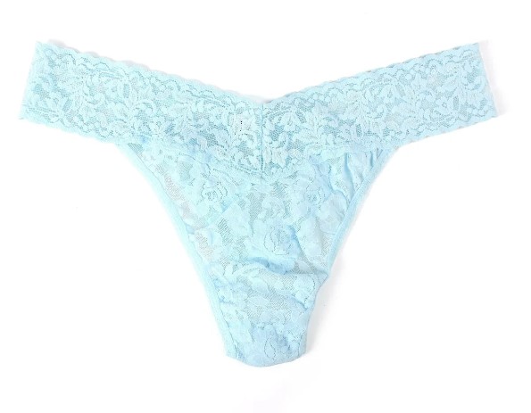 String dentelle stretch HANKY PANKY "Original Rise Thong" 4811P - Celeste Blue