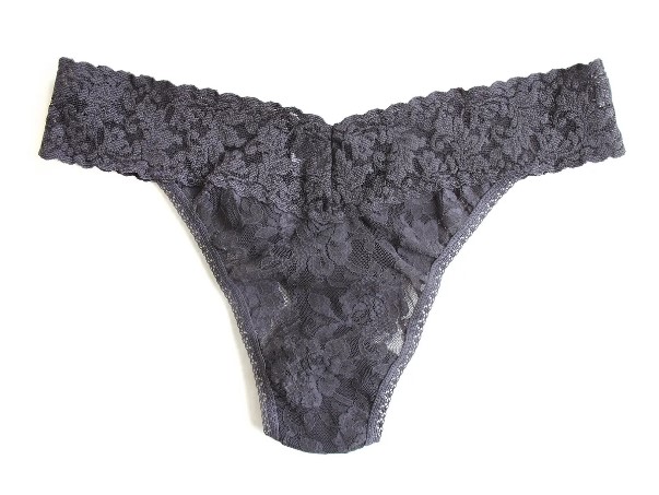 String dentelle stretch HANKY PANKY "Original Rise Thong" 4811P - Granite