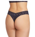 String dentelle stretch HANKY PANKY "Original Rise Thong" 4811P - Navy